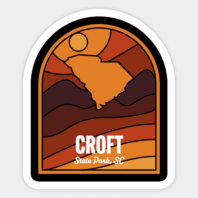 Croft State Park South Carolina Sticker by HalpinDesign